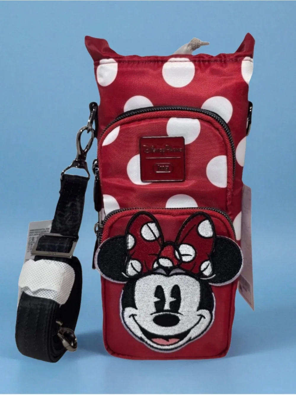 Disney Parks Minnie Mouse Lug Water Bottle Holder Bag